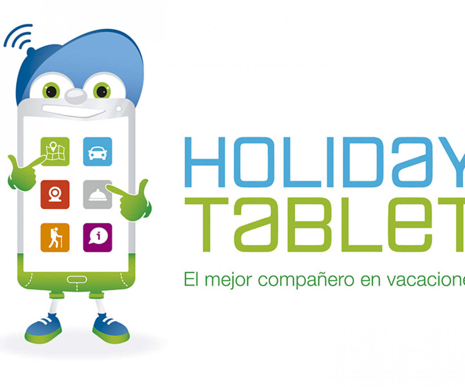 Diseño e ilustración de la imagen corporativa holiday tablet Agencia de diseño y publicidad Las Palmas