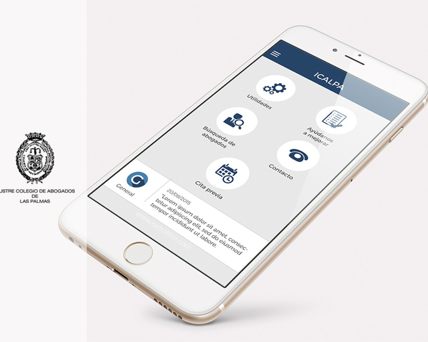 App Icalpa Diseño y producción de la app