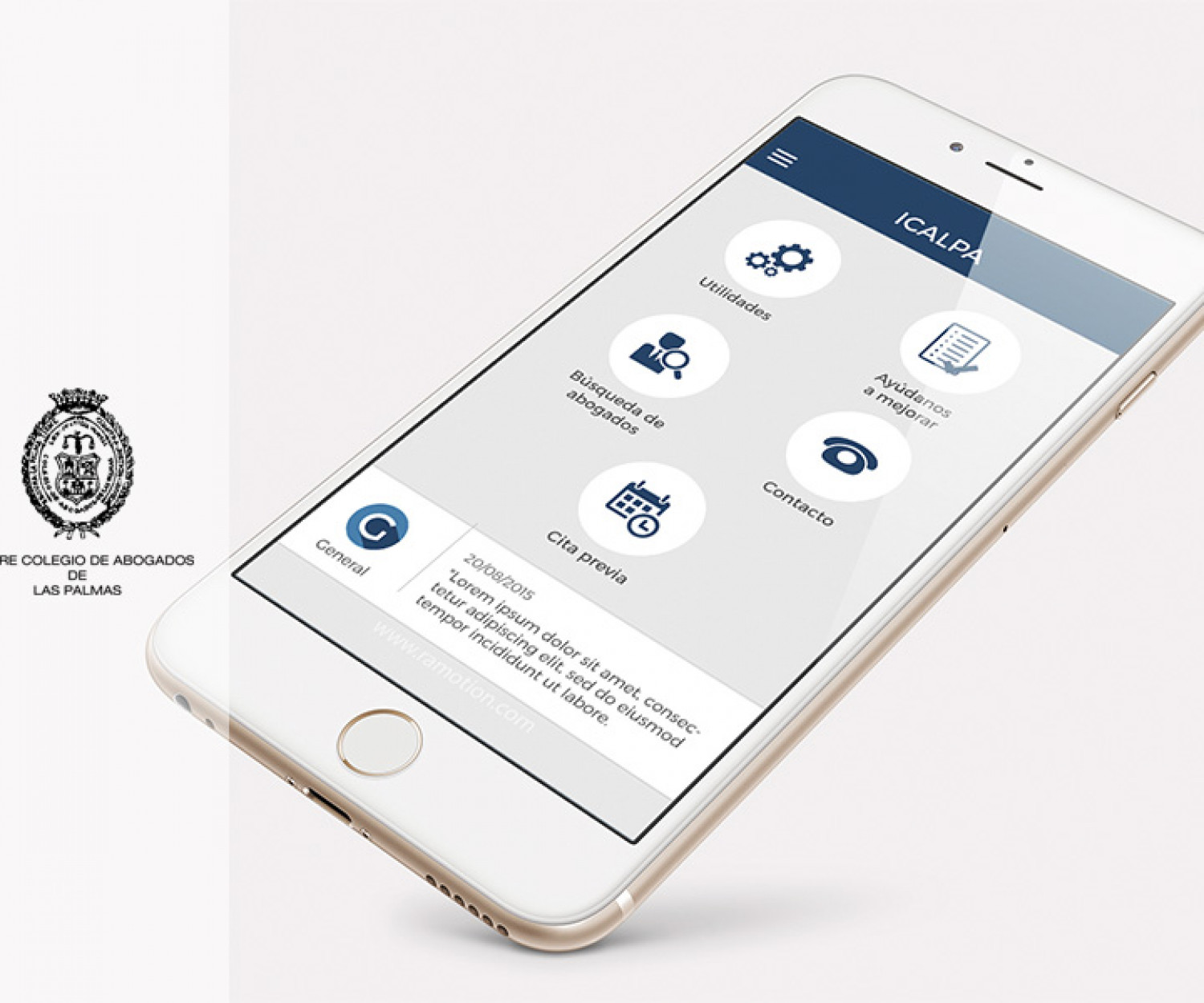 App Icalpa Diseño y producción de la app