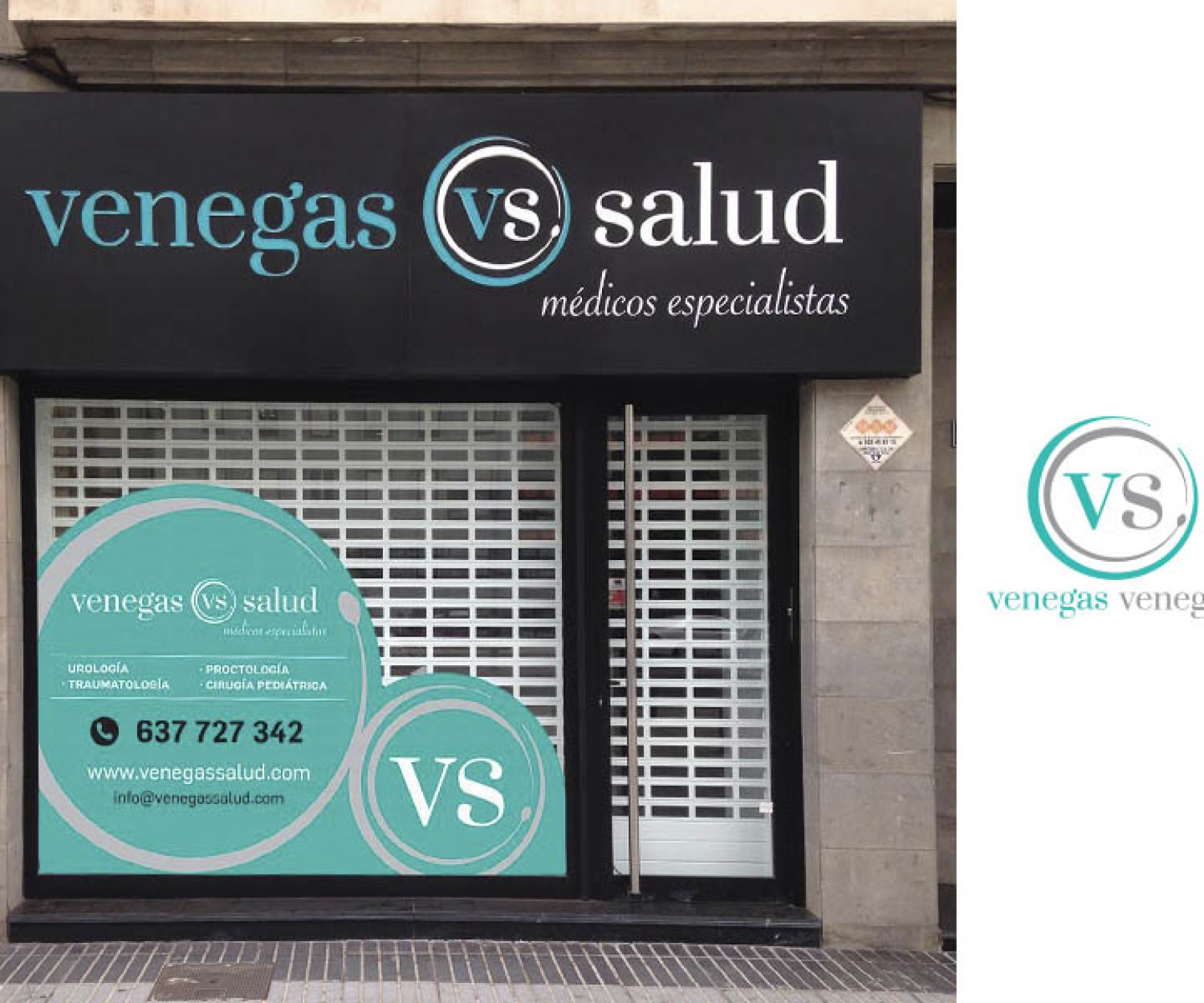 Diseño e ilustración de la fachada Venegas Agencia de diseño y publicidad Las Palmas