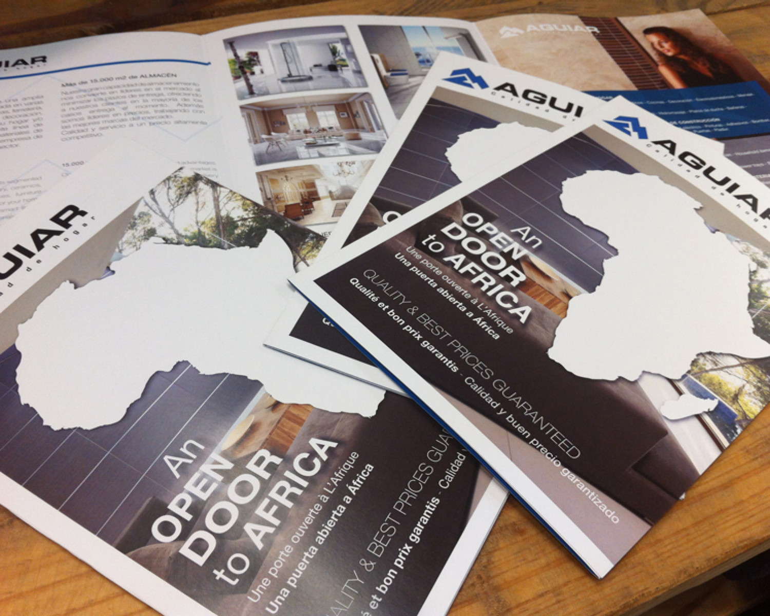 Diseño e ilustración del catálogo Aguiar Agencia de diseño y publicidad Las Palmas
