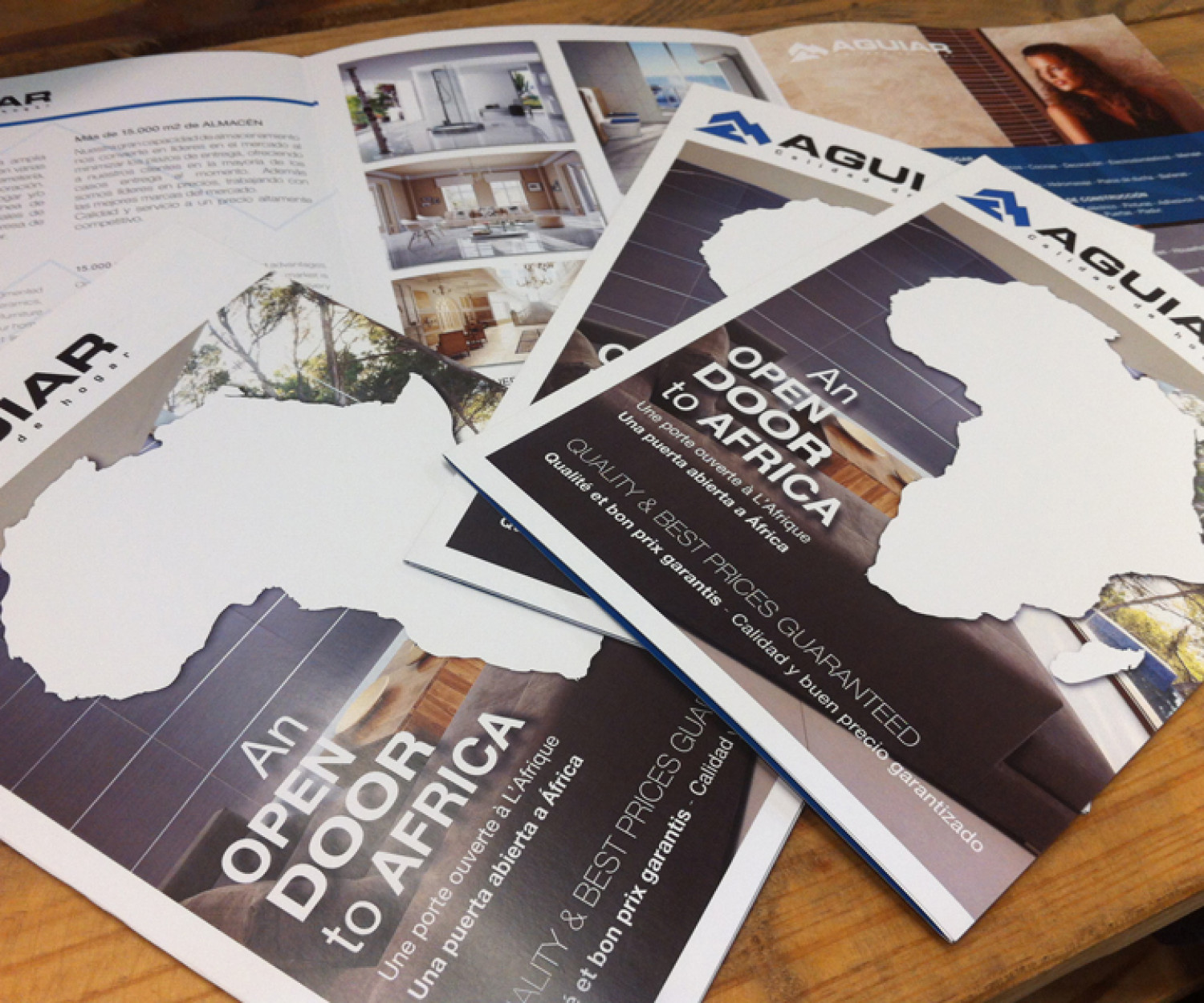 Diseño e ilustración del catálogo Aguiar Agencia de diseño y publicidad Las Palmas